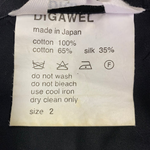 DIGAWEL Size M Black Cotton Hoodie Sweatshirt