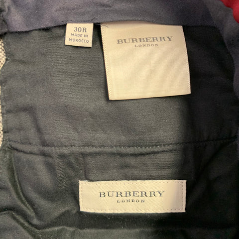 BURBERRY LONDON Size 30 Brown Beige Tweed Wool Flat Front Casual Pants