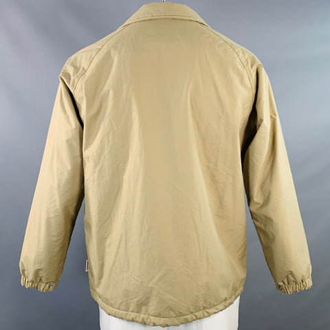 BATTENWEAR Size L Khaki Nylon Snaps Jacket