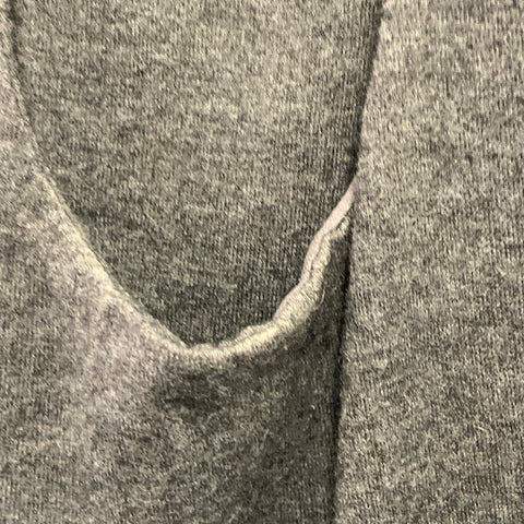 JIL SANDER Robe fourreau sans manches en jersey gris chiné à nouer dans le dos, taille 38