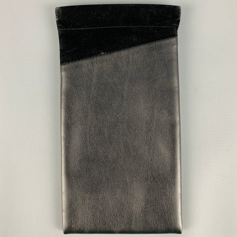DIOR Black Leather Velvet Sunglasses Case