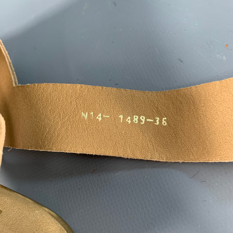 PEDRO GARCIA Size 6 Gold Tan Suede Strappy Sandals