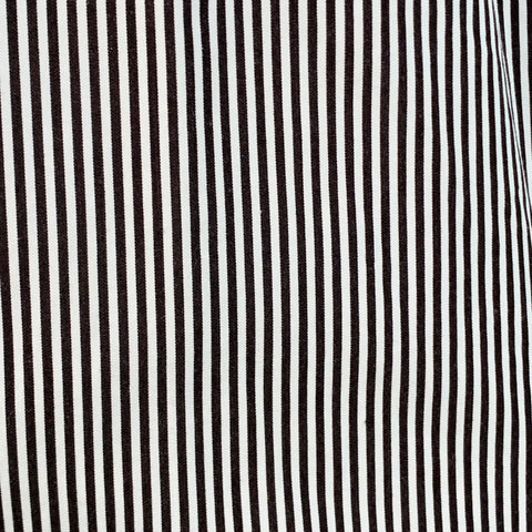 RALPH LAUREN Size XL Brown White Stripe Cotton Spread Collar Long Sleeve Shirt