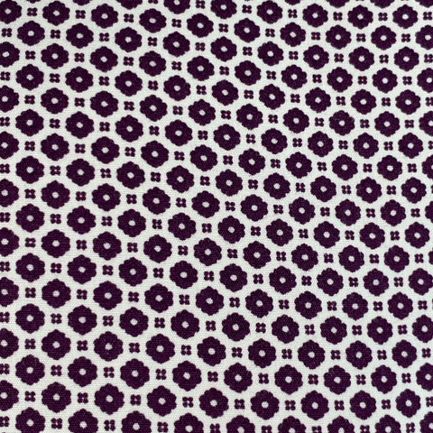 TED BAKER Size XS Nugate Burgundy White Abstract Floral Cotton Roll Tab Long Sleeve Shirt