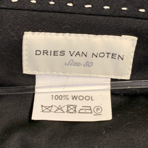 DRIES VAN NOTEN Size 36 Red Green Plaid Wool Notch Lapel Suit