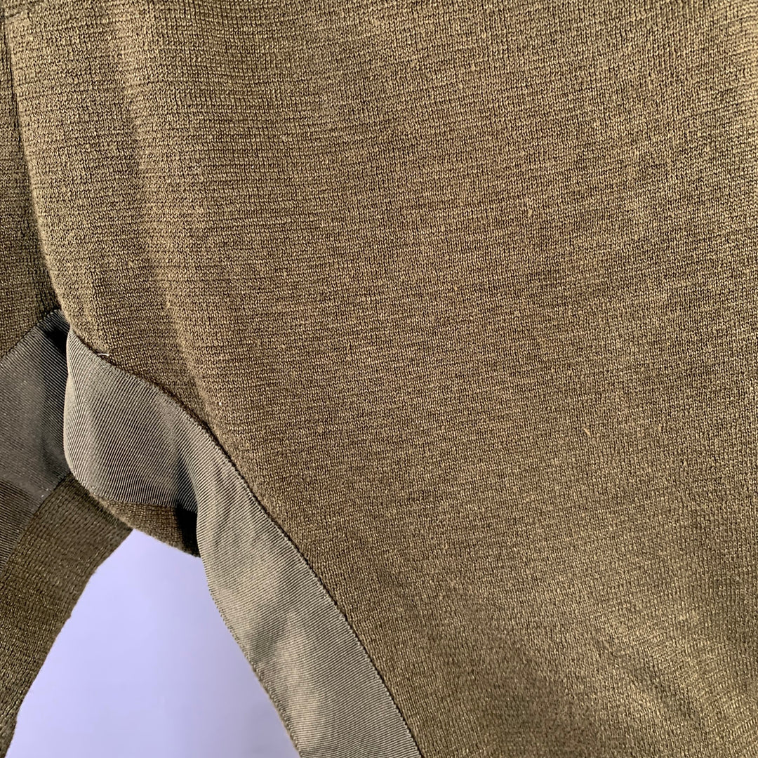 HAIDER ACKERMANN Size M Pulau Olive Knit Linen Blend Elastic Waistband Casual Pants