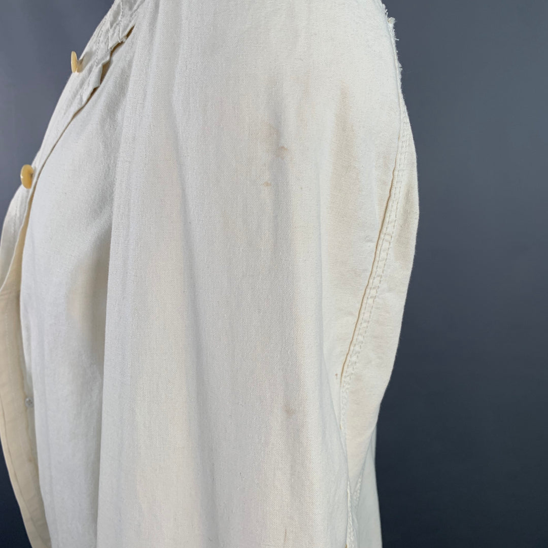 COMME des GARCONS HOMME PLUS SS04 Size L Cream Black Chore Jacket