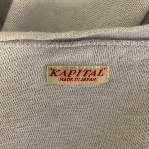 KAPITAL Size S Light Blue Cotton Ballon T Shirt Womens