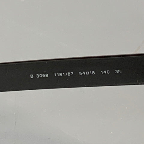BURBERRY Silver Black Metal Square Sunglasses