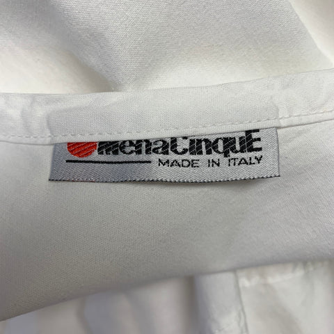 ME'NA CINQUE Size M White Cotton Sleeveless Midi Dress