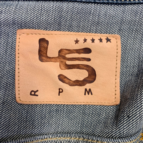 45rpm Size XL Indigo Wash Cotton Denim Trucker Jacket