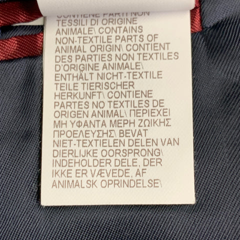 BRUNELLO CUCINELLI Size 44 Navy Blue Two Toned Virgin Wool Silk Tuxedo