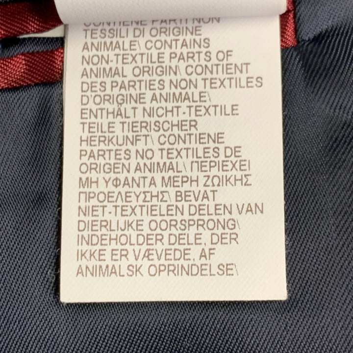 BRUNELLO CUCINELLI Size 44 Navy Blue Two Toned Virgin Wool Silk Tuxedo
