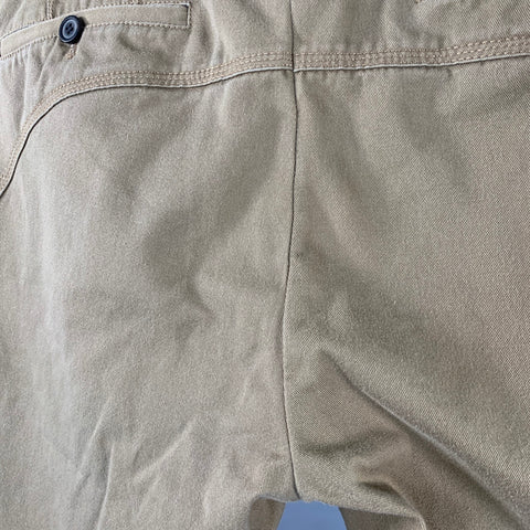 LANVIN Size 32 Tan Twill Cotton Tapered Ankle Zips Casual Pants