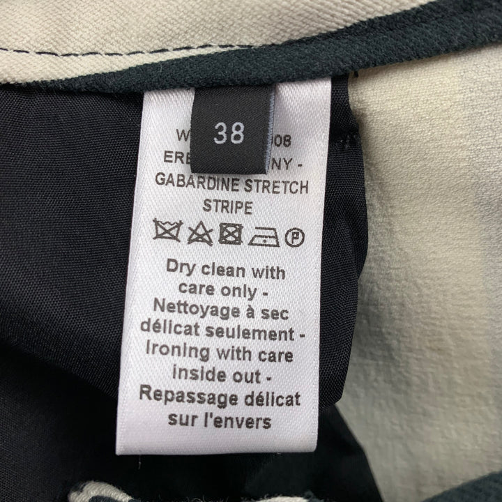 JOSEPH Size 6 Black White Cotton Stripe Skinny Jeans