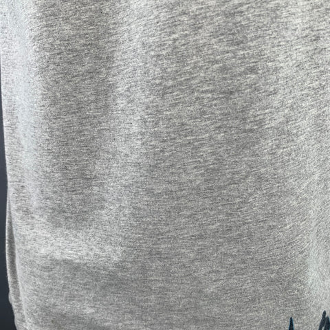 ICEBERG Size L Grey Blue Black Jersey Embroidered Snoopy Print T-shirt