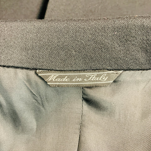 GIANNI VERSACE Size 40 Black Wool Single Breasted Jacket