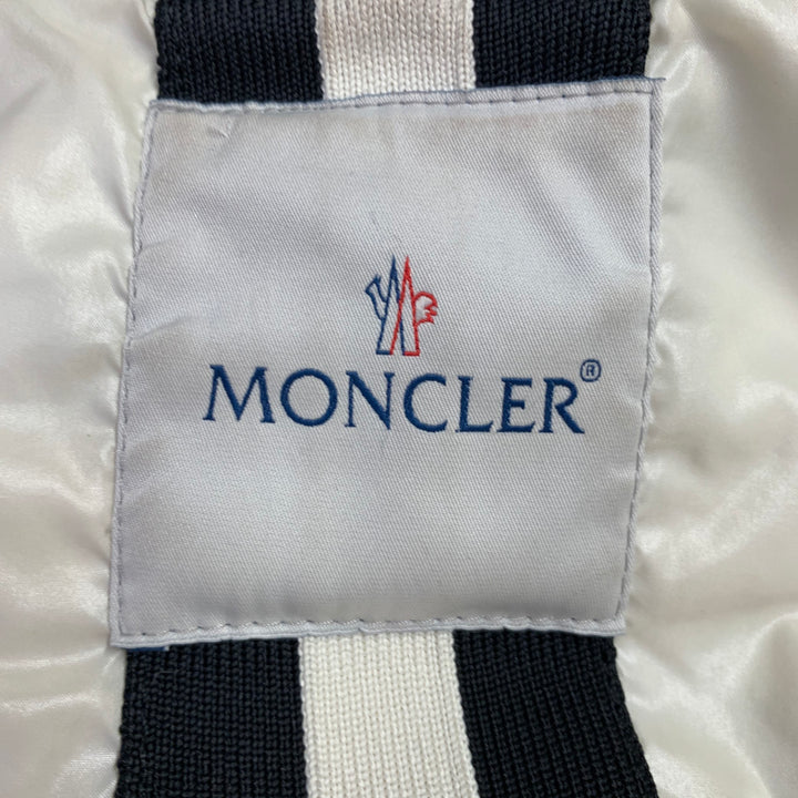 MONCLER Size M Quincy Black Quilted Snaps Jacket