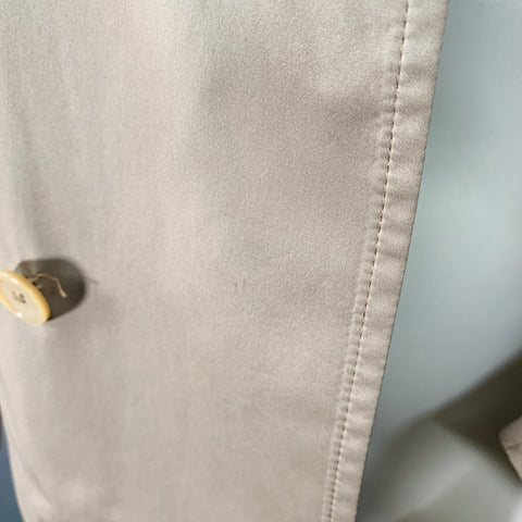 Veste ceinturée croisée en satin kaki DANIELE ALESSANDRINI Taille 38