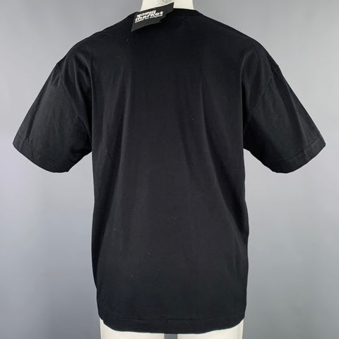 COMME des GARCONS PLAY Size S Black Cotton Oversized T-shirt