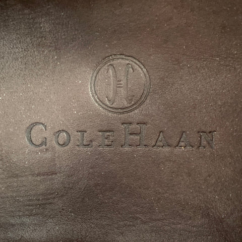 COLE HAAN Size 9 Brown Embossed Leather Drivers Loafers