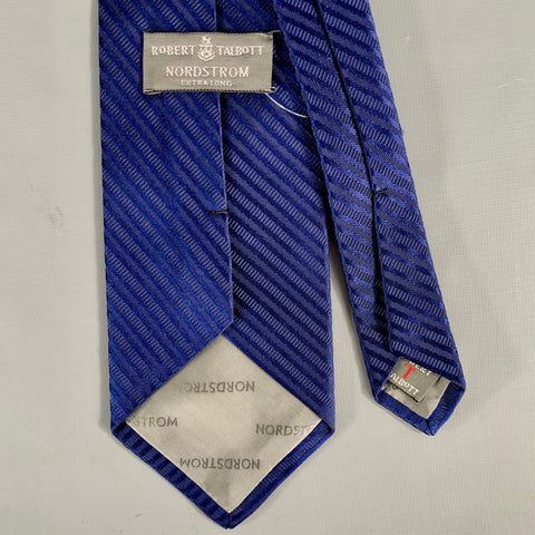 ROBERT TALBOTT Navy Stripe Silk Tie