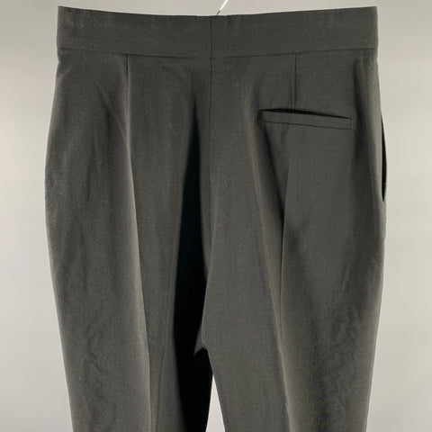 HAIDER ACKERMANN Size 31 Black Wool Polyamide Dress Pants