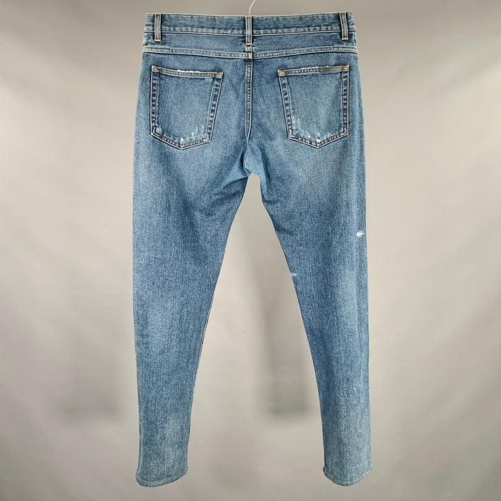 DOLCE & GABBANA Size 32 16 Classic Blue Cotton Relaxed Distressed Jeans