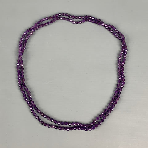 Collier de perles d’améthyste violette VINTAGE