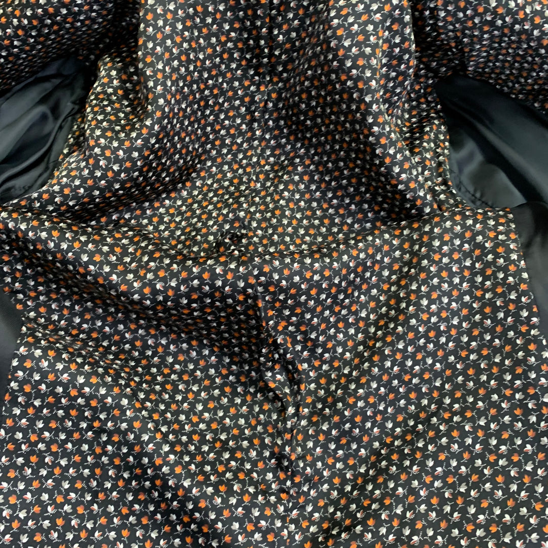 PS by PAUL SMITH Size L Black Velvet Cotton Slim Fit Notch Lapel Sport Coat