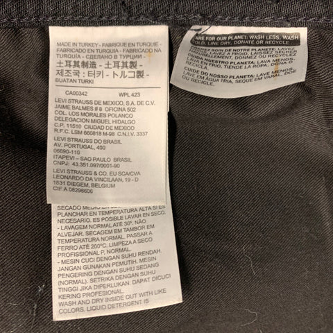 LEVI STRAUSS Size S Black Cotton Worker Jacket