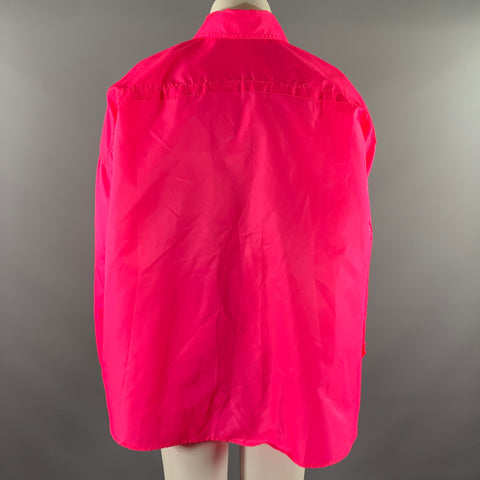THE FRANKIE SHOP Size M/L Pink Polyester Shirt Jacket Shirt