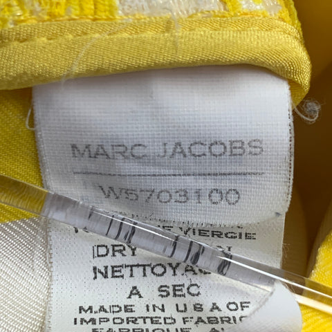 MARC JACOBS Size 2 Yellow White Boucle Stripe Two Pockets Mini Skirt