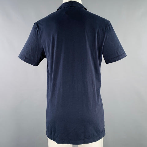 JAMES PERSE Size M Navy Cotton Polo