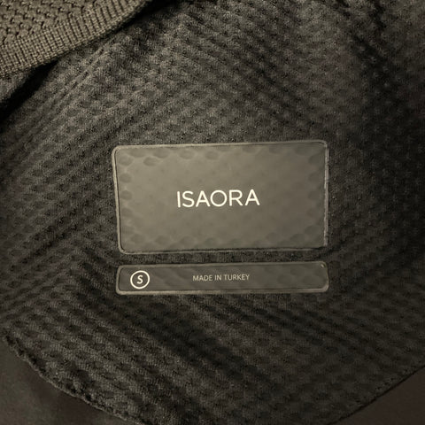 ISAORA Size S Black Navy Polyester Elastane Puffer Coat