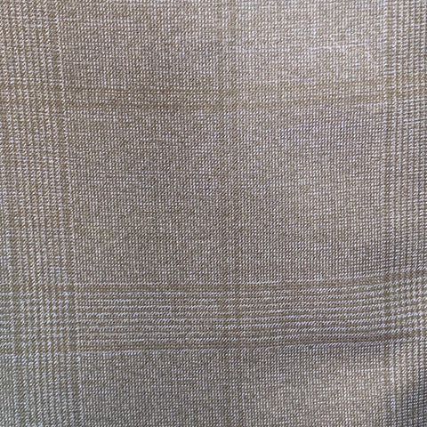 ISAIA Size 42 Regular Navy Black Glenplaid Wool Notch Lapel Suit