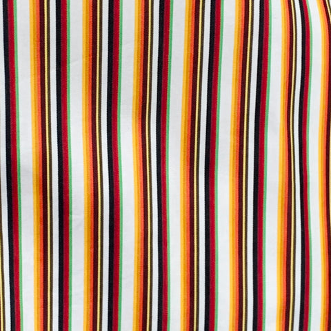 ETRO Size XXL Orange Multi Color Stripe Long Sleeve Shirt