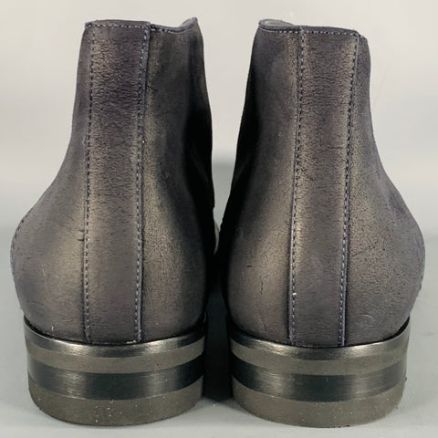 HARRYS OF LONDON Bottines à lacets Griffen en cuir nubuck noir, taille 8