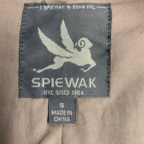 Veste croisée SPIEWAK taille S en toile enduite vert sauge