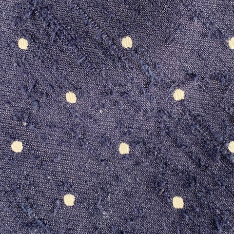 STEVEN ALAN Navy White Dots Silk Tie
