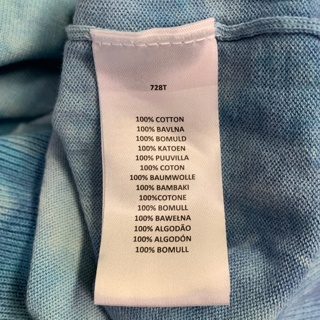 PS by PAUL SMITH Size L Blue Tie Dye Cotton Crew Neck Pullover