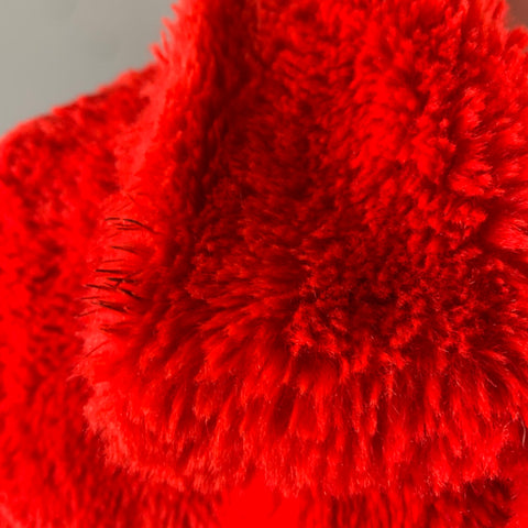 REBECCA MINKOFF Size M Red Polyester Textured Biker Jacket