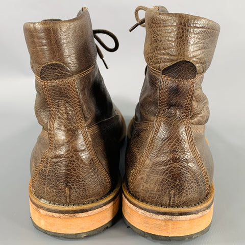 MARK NASON Size 9 Brown Leather Lace-Up Boots