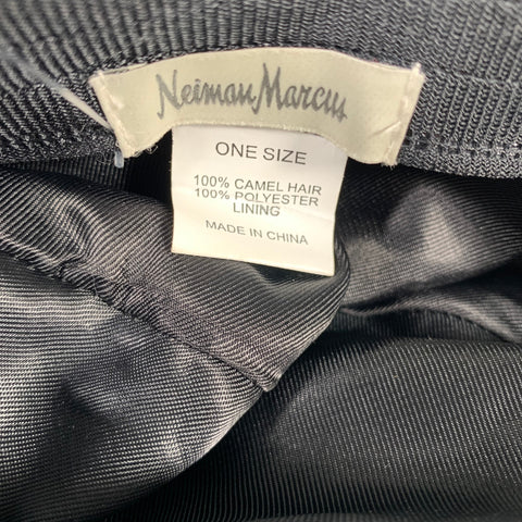 NEIMAN MARCUS Size One Size Black Camel Hair Hats