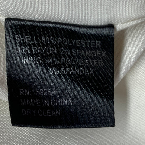 TOCCIN(NY) Size 4 Beige Black Polyester Blend Checkered Sleeveless Dress