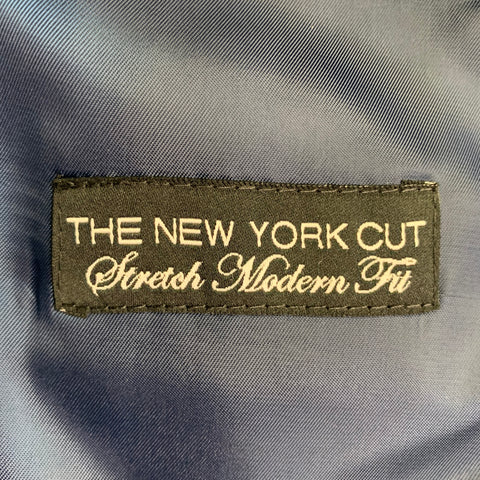 NICK GRAHAM Size 38 New York Cut Burgundy Black Checkered Polyester Blend Shawl Collar Tuxedo Jacket