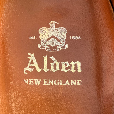 ALDEN Size 6.5 Brown Leather Penny Loafers