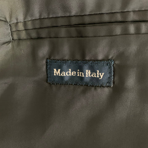 POLO by RALPH LAUREN Chest Size 44 Navy Grey Pinstripe Wool Cashmere 36 30 Suit