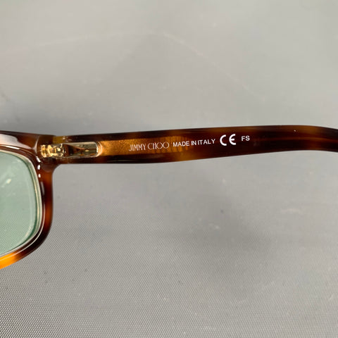 JIMMY CHOO Brown Tortoise Shell Acetate Frames