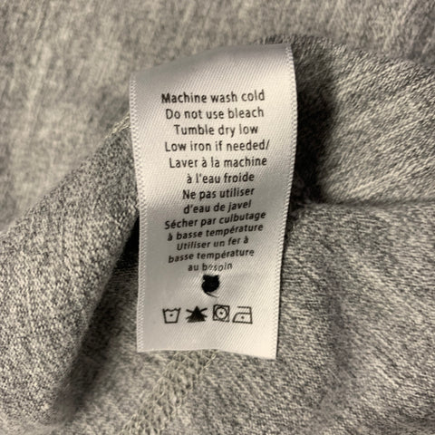 RAG & BONE Size M Grey Heather Cotton Blend Henley T-shirt